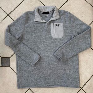 Under Armour Men's Size X-Large Gray Pullover Golf Fleece Athletic